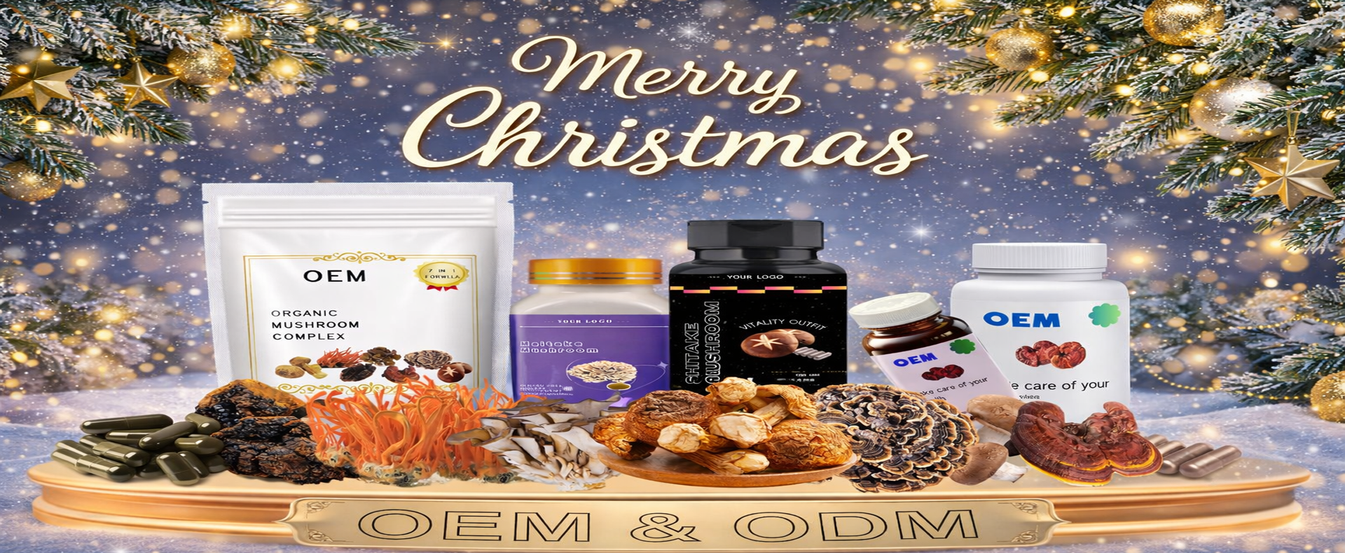 OEM merry christmas 紫有字800